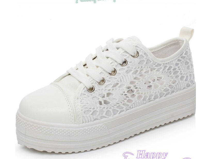Chaussures épaisses en toile pour femmes