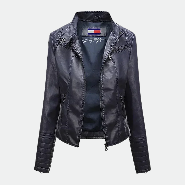 Blouson en cuir pour femme