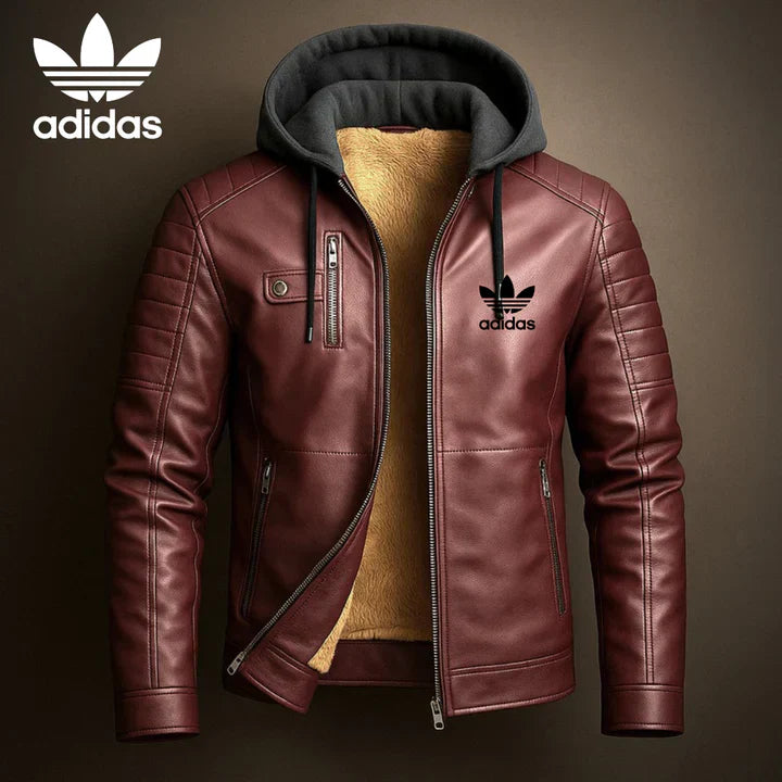 AD® Lederkapuzenjacke