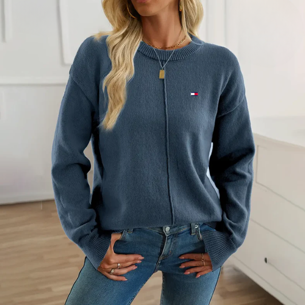 Pull col rond ample