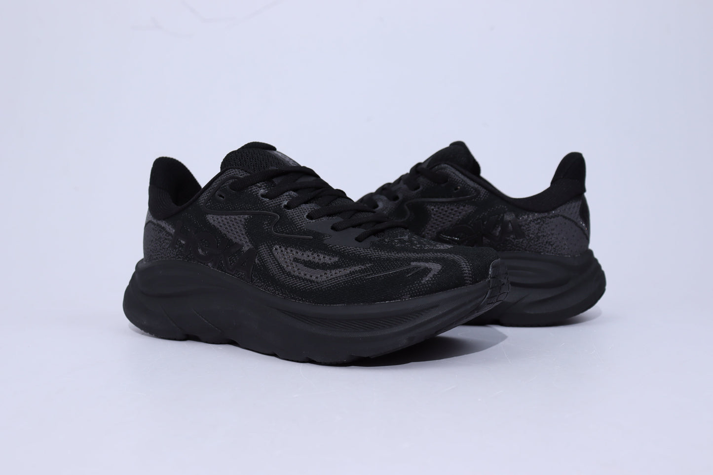 Clifton 10 - Baskets Unisexes HK - Tout Noir