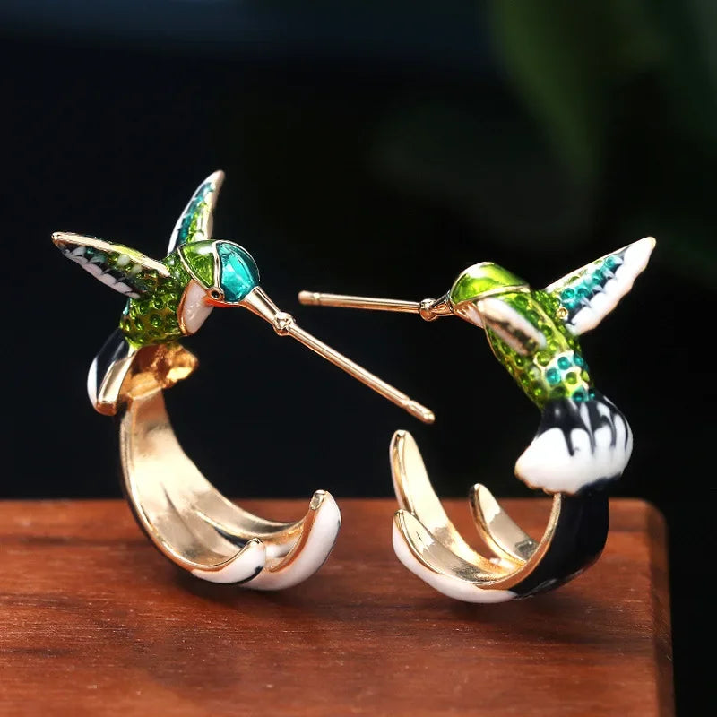 Boucles d'oreilles Colibri