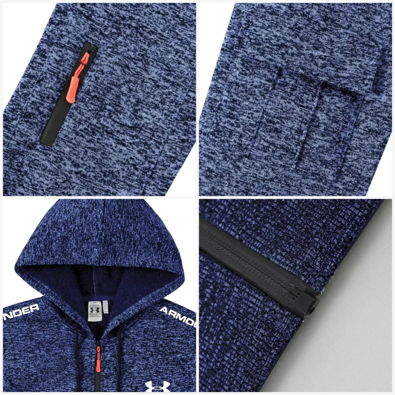 Sweat à capuche zippé décontracté