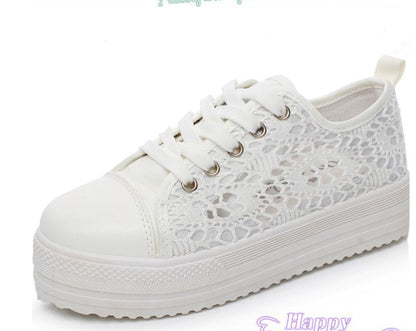 Chaussures épaisses en toile pour femmes