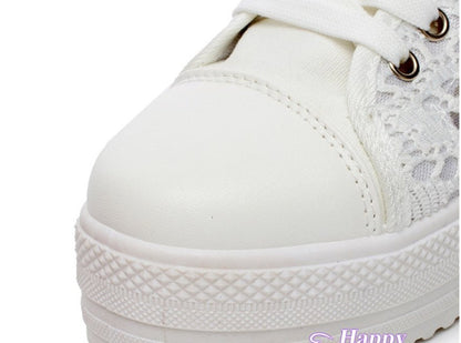 Chaussures épaisses en toile pour femmes