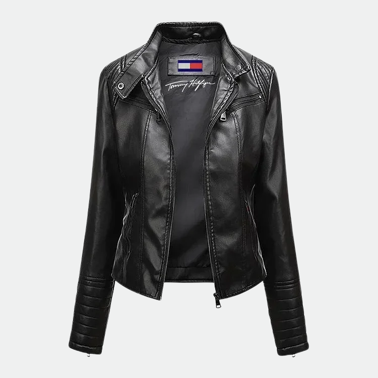 Blouson en cuir pour femme