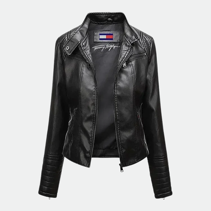 Blouson en cuir pour femme