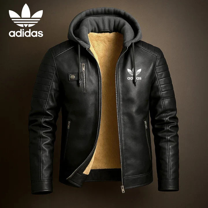 AD® Lederkapuzenjacke