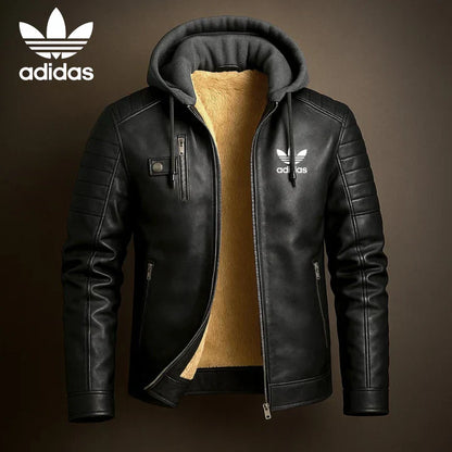 AD® Lederkapuzenjacke