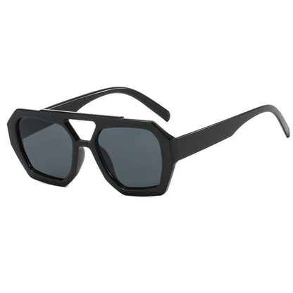 Übergroße Sonnenbrille mit Leopardenmuster