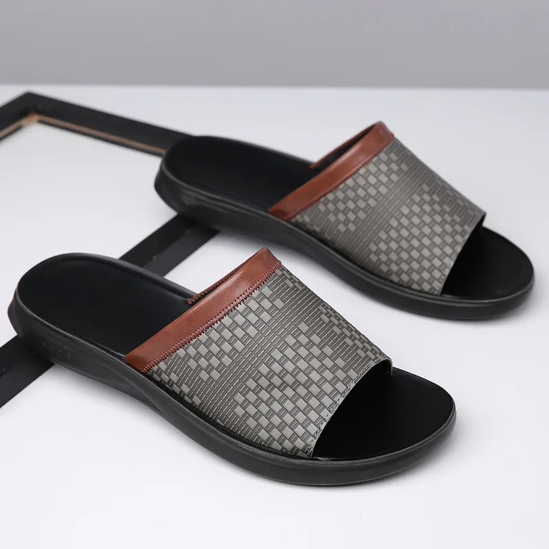 Mules en cuir tressé Ravenna