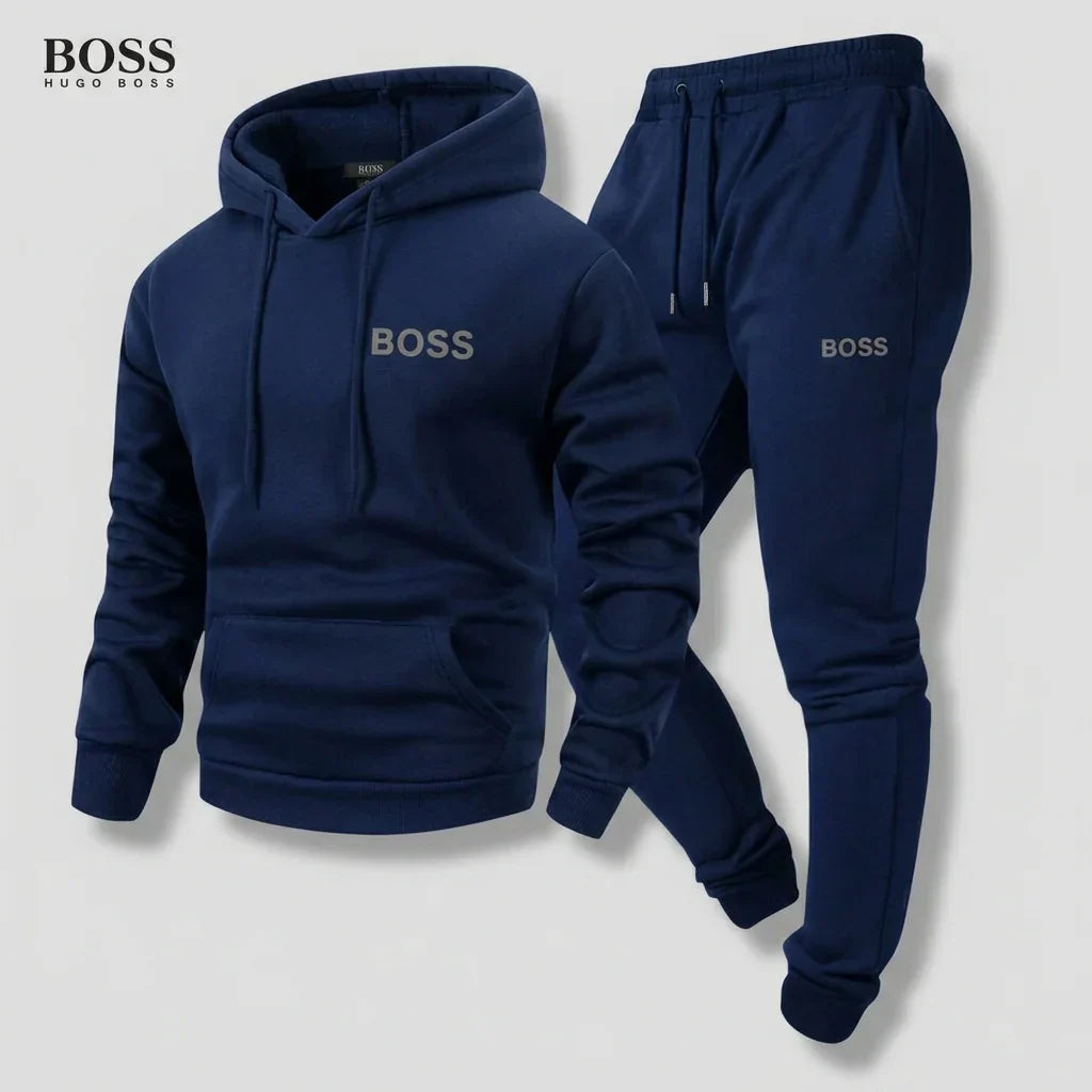 Ensemble sweat à capuche urbain H.B pour hommes