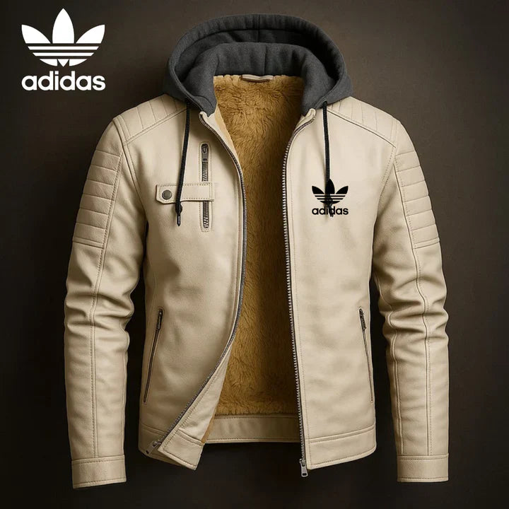AD® Lederkapuzenjacke