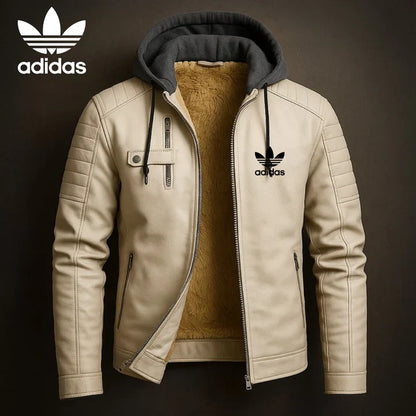 AD® Lederkapuzenjacke