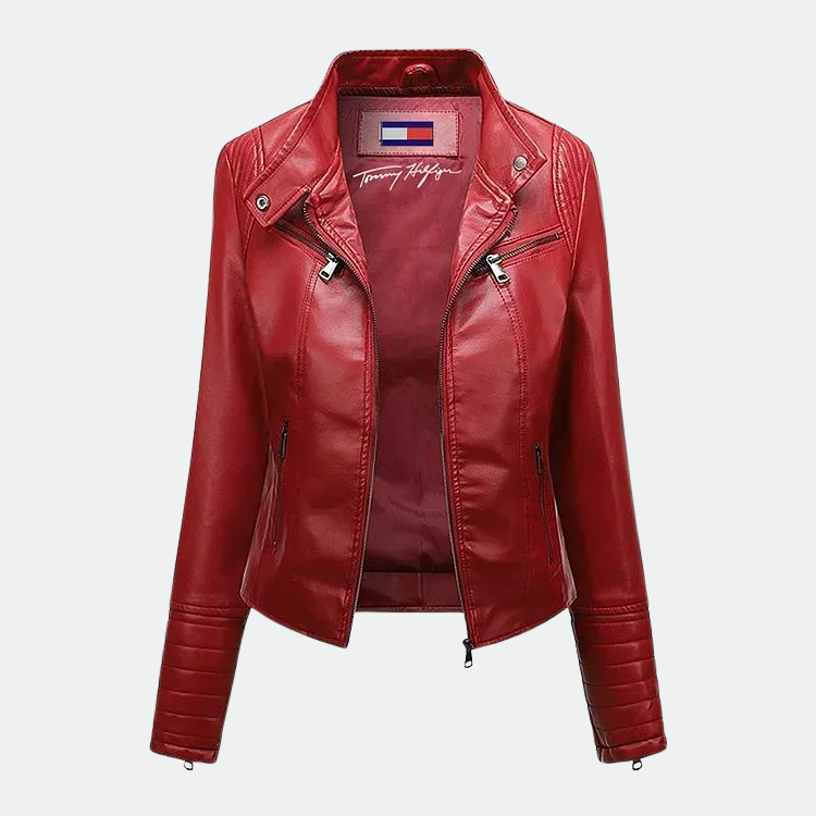 Blouson en cuir pour femme