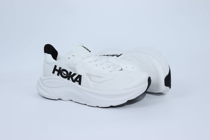 Clifton 10 - Baskets Unisexes HK - Blanc Noir