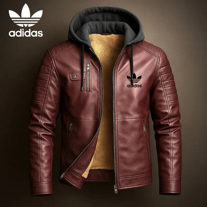AD® Lederkapuzenjacke