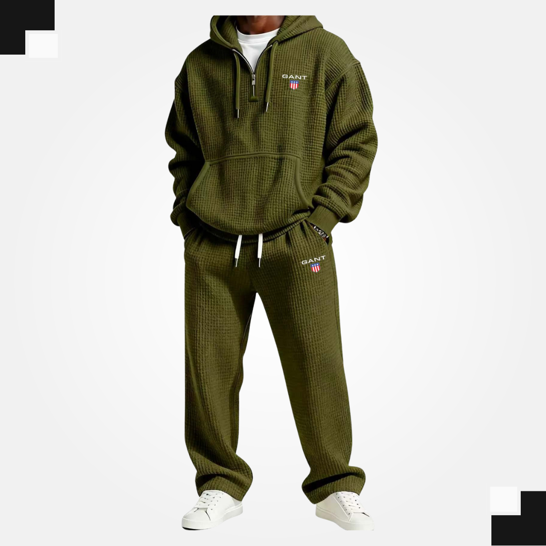 Ensemble de survêtement Premium en tricot gaufré