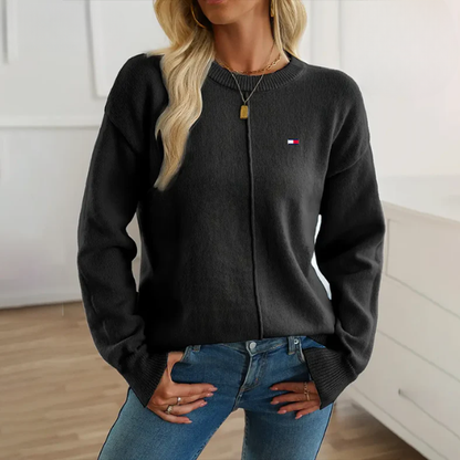 Pull col rond ample