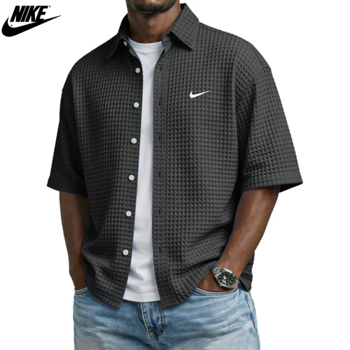 Chemise boutonnée texturée d'été