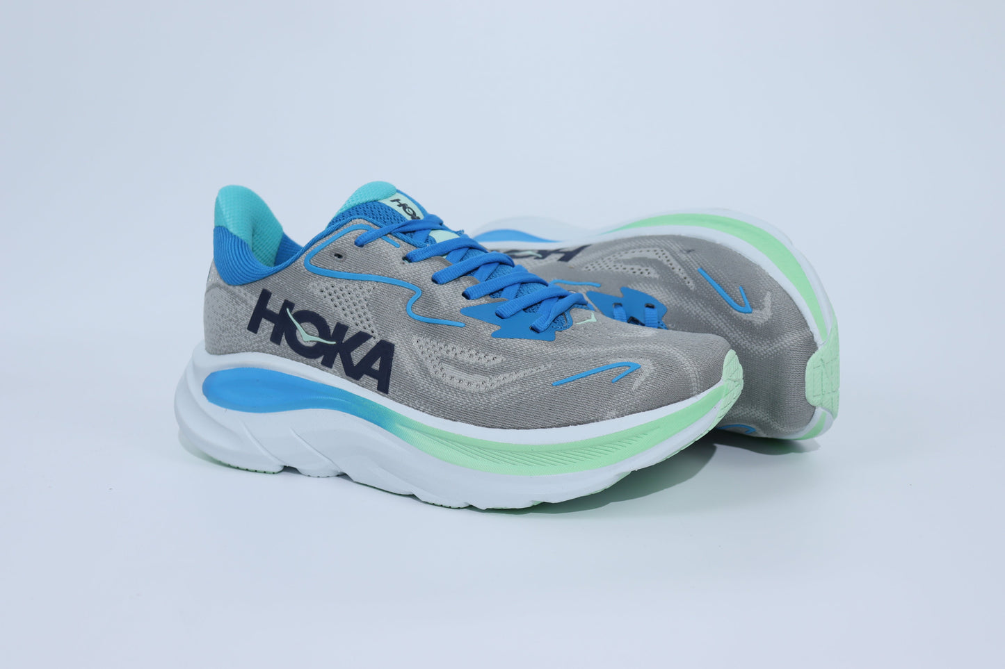 Clifton 10 - Baskets Unisexes HK - Gris Menthe