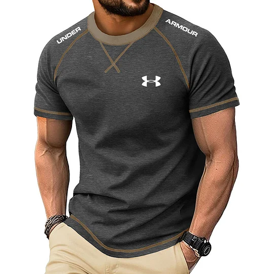 T-shirt de sport extensible polyvalent pour hommes (décontracté et fitness)