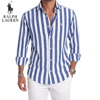 RL® - Chemise décontractée rayée de qualité supérieure
