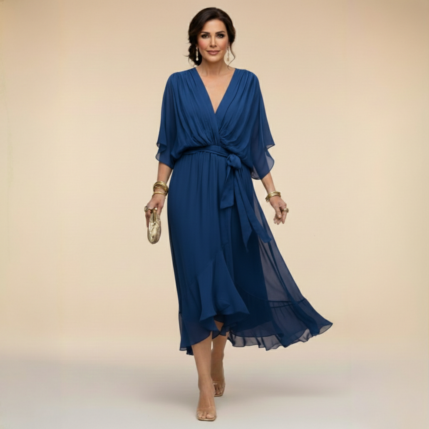 Arabella | Robe coupe fluide à col en V