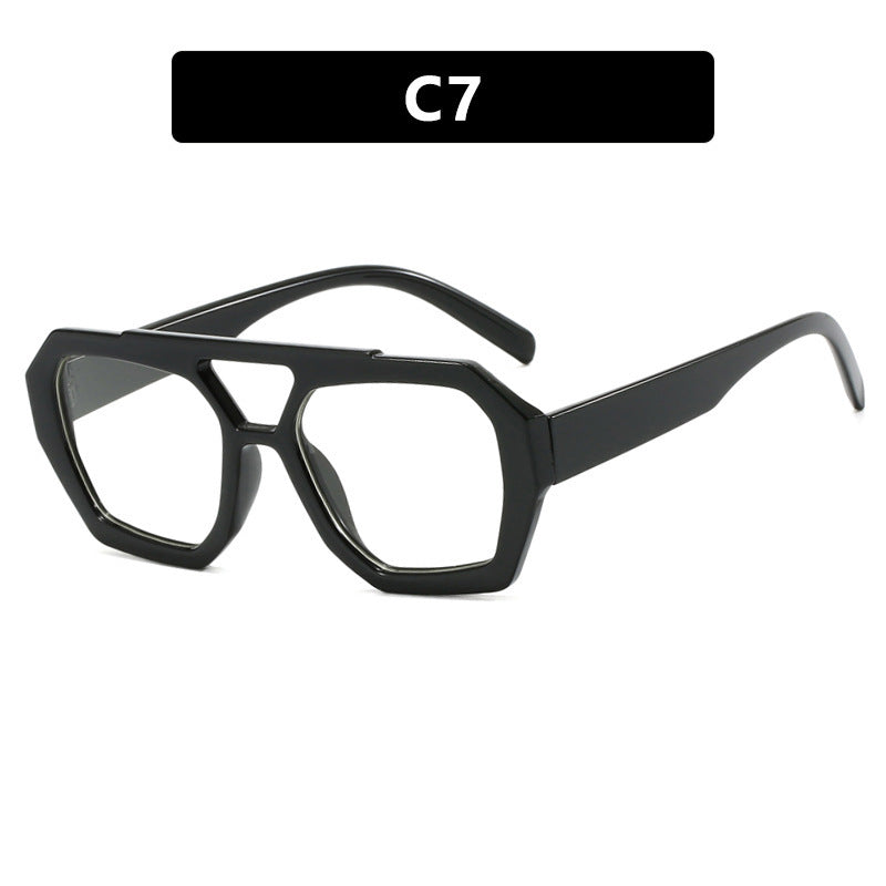 Übergroße Sonnenbrille mit Leopardenmuster