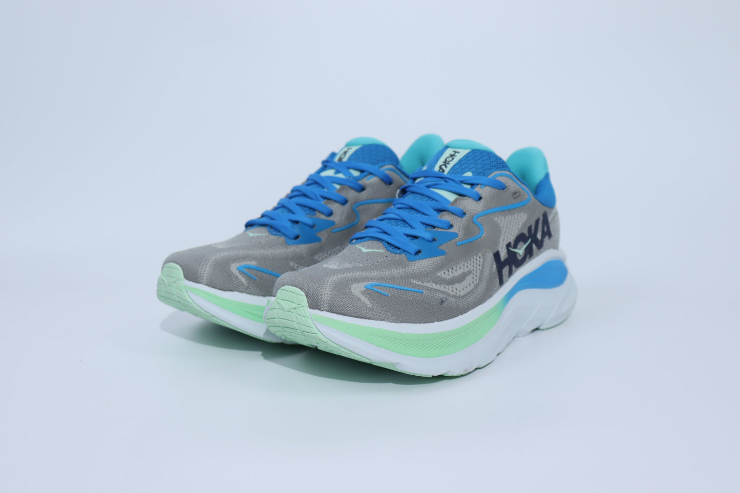 Clifton 10 - Baskets Unisexes HK - Gris Menthe