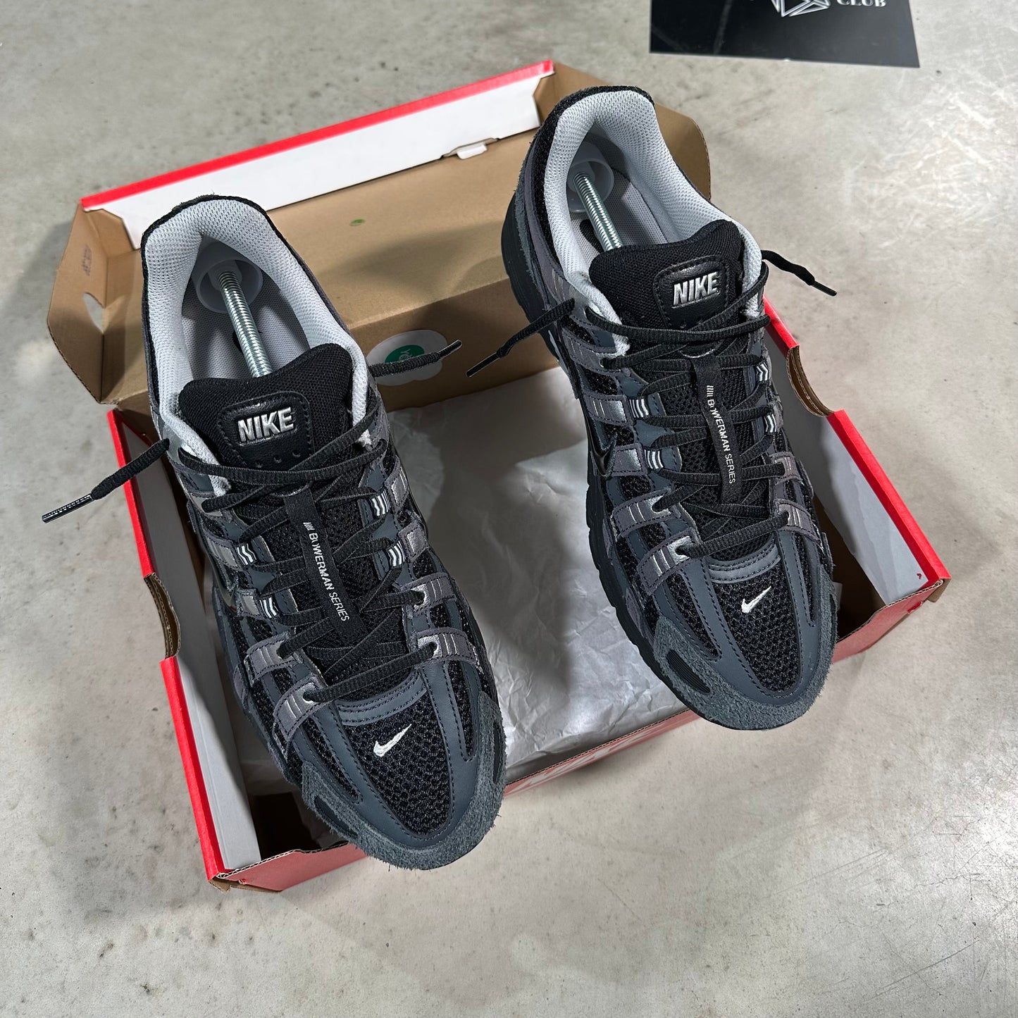 Nike P-6000 Suede Anthracite Metallic Silver