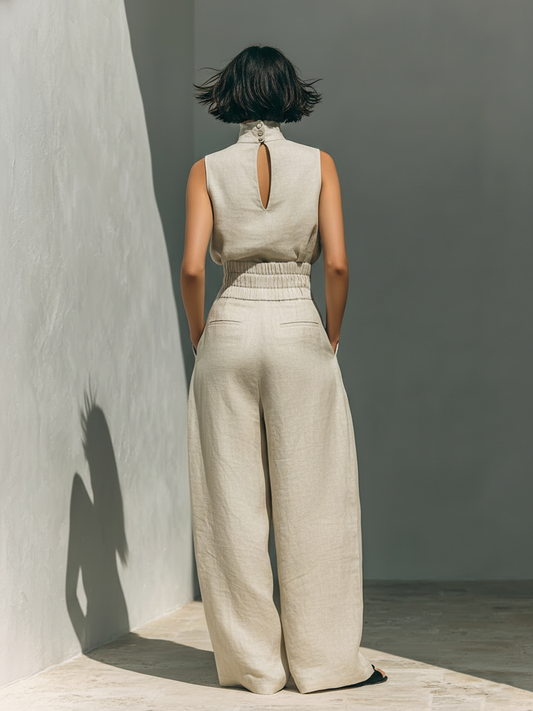 Aura – Minimalistisches Set aus Baumwolle & Leinen