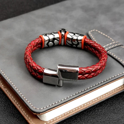 Bracelet Tête de Mort Obsidienne