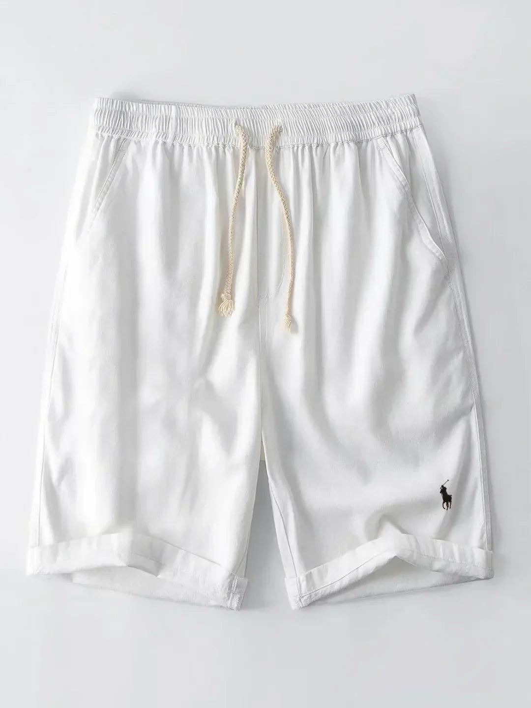 Ensemble chemise cubaine rayée et short homme