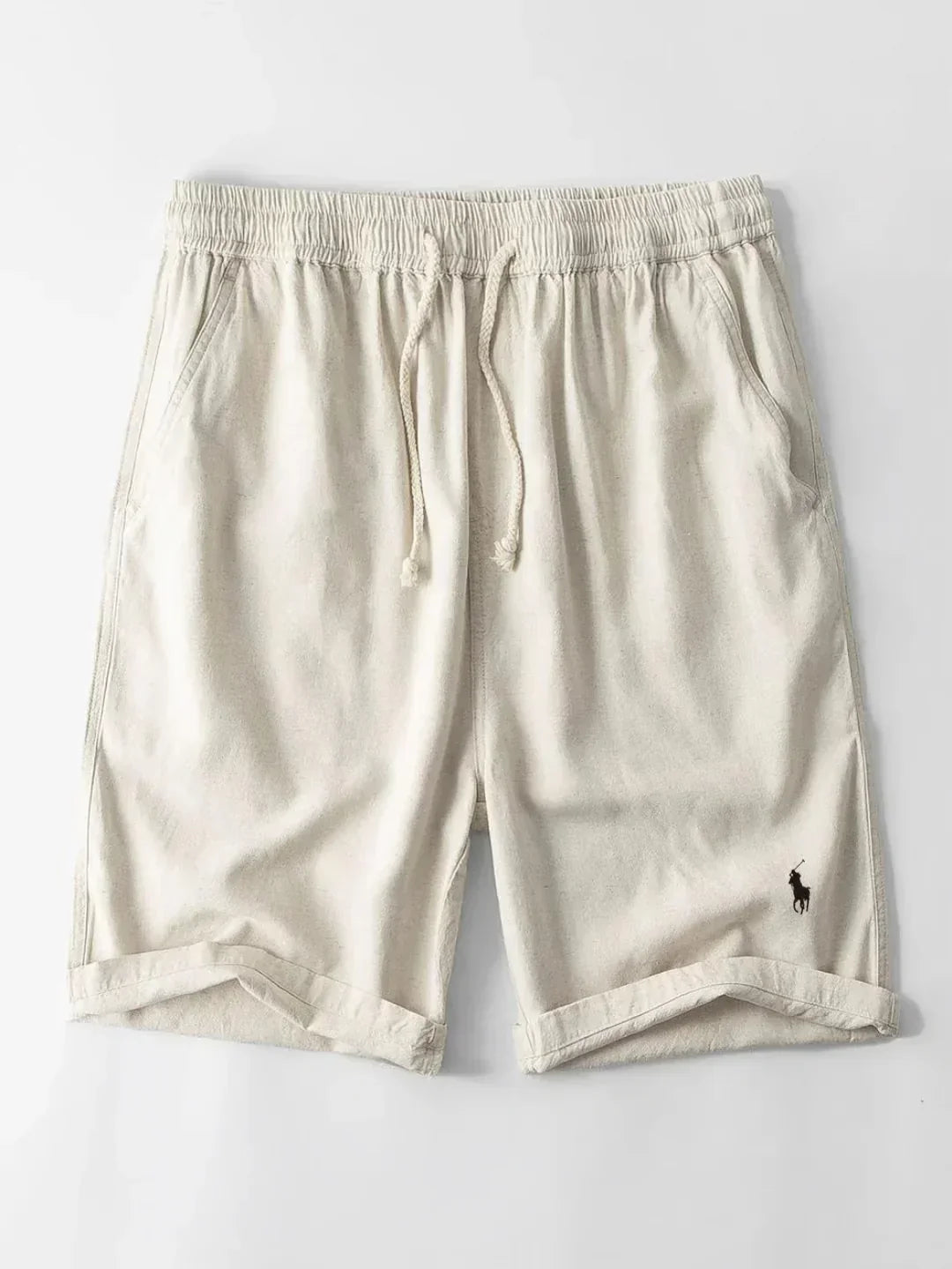 Ensemble chemise cubaine rayée et short homme