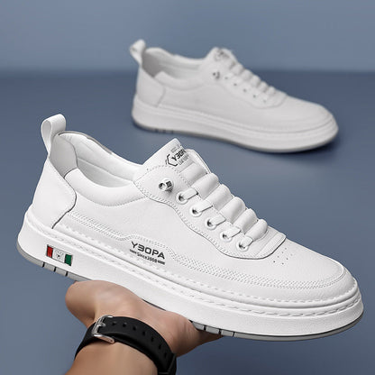 Baskets en cuir véritable Alan