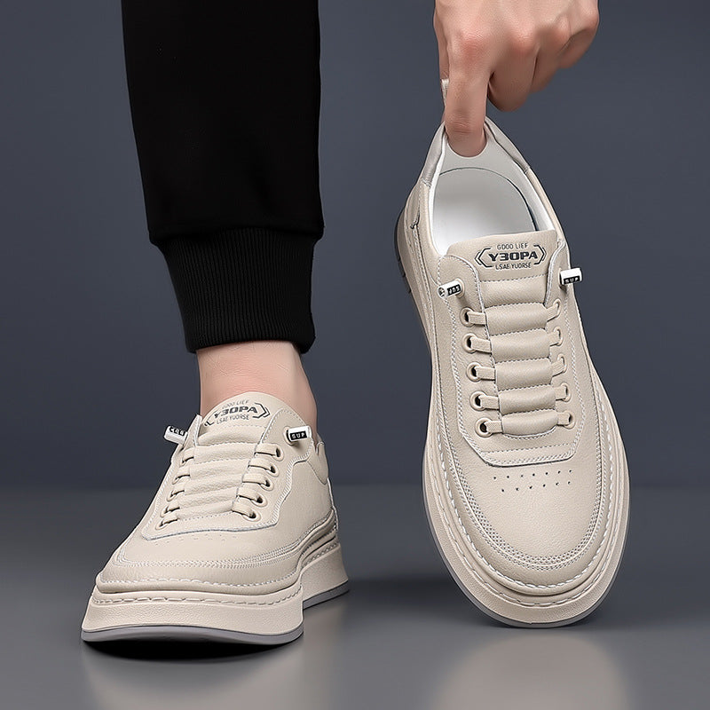 Baskets en cuir véritable Alan