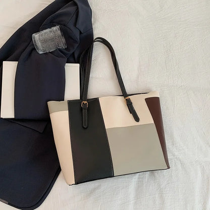 Cabas patchwork colorblock