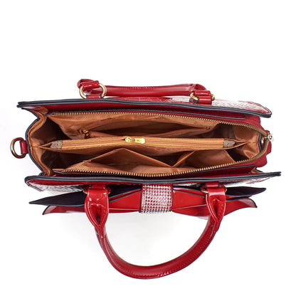 Handtasche mit Schleifenverzierung
