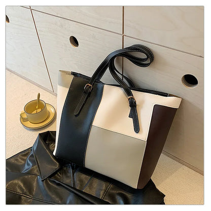 Cabas patchwork colorblock