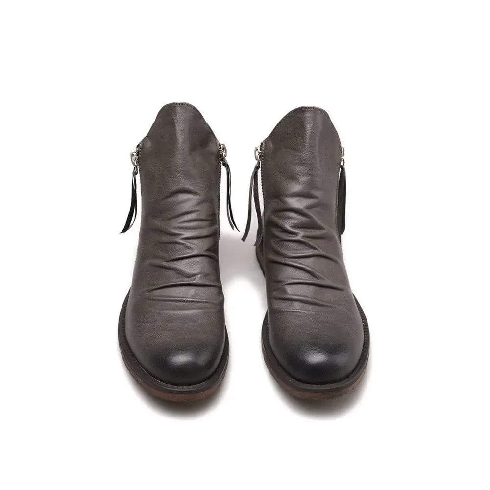 Bottes Chelsea en cuir véritable Enigma