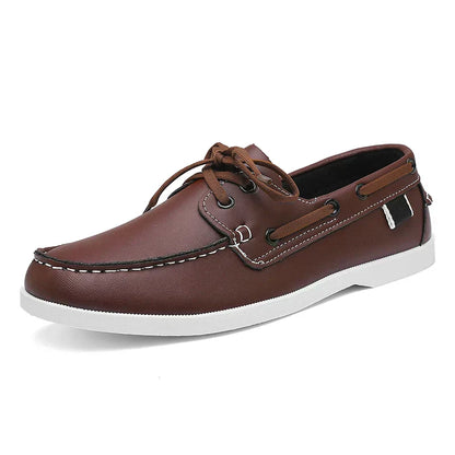 Mocassins marin en acajou