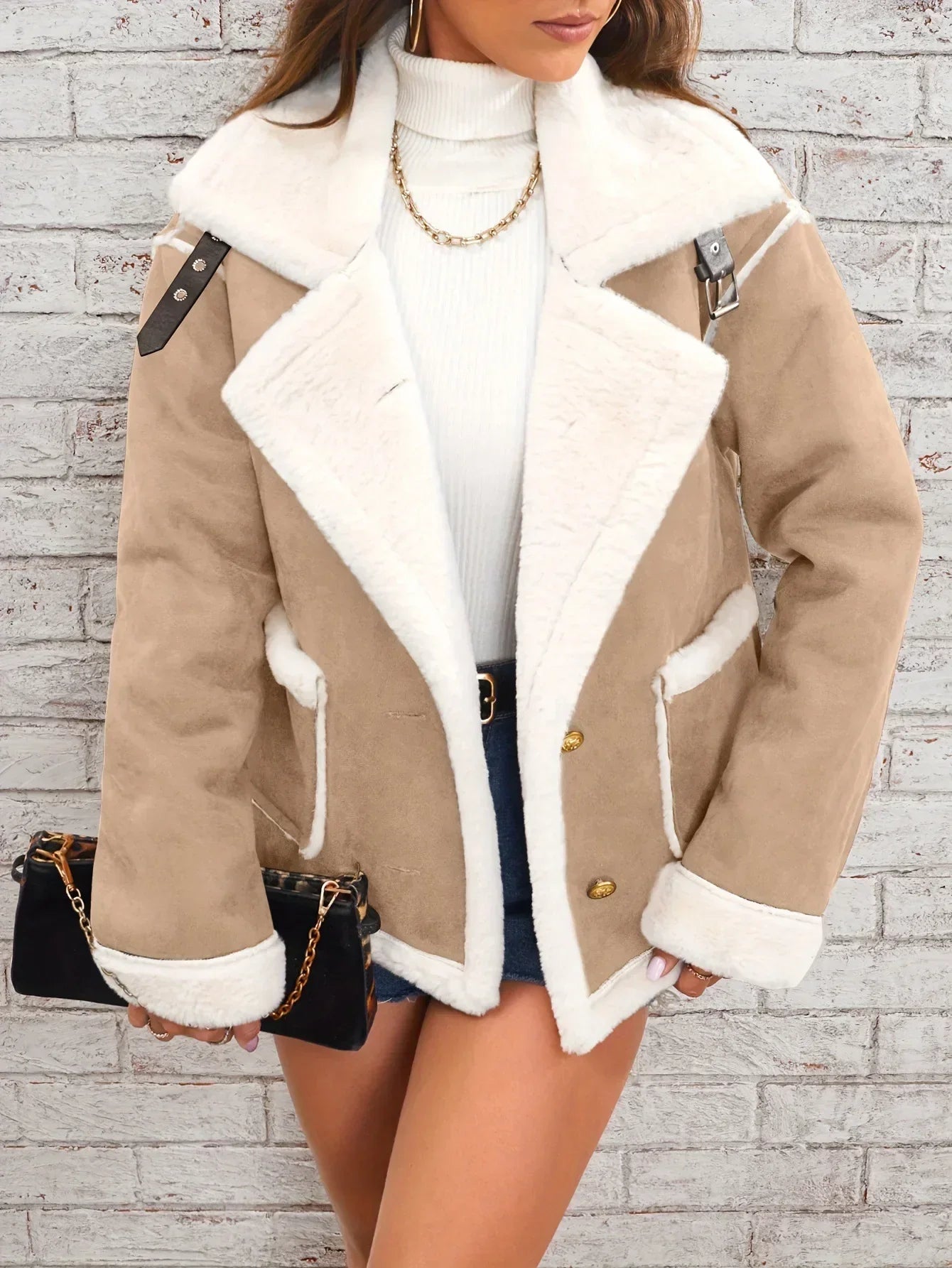 Arden Shearling-Jacke