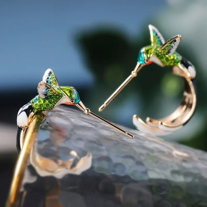 Boucles d'oreilles Colibri