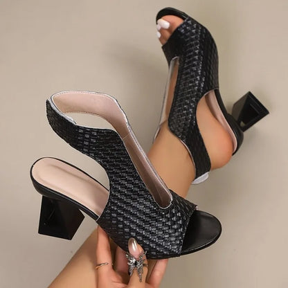 Céleste Talon Bloc Sculpté