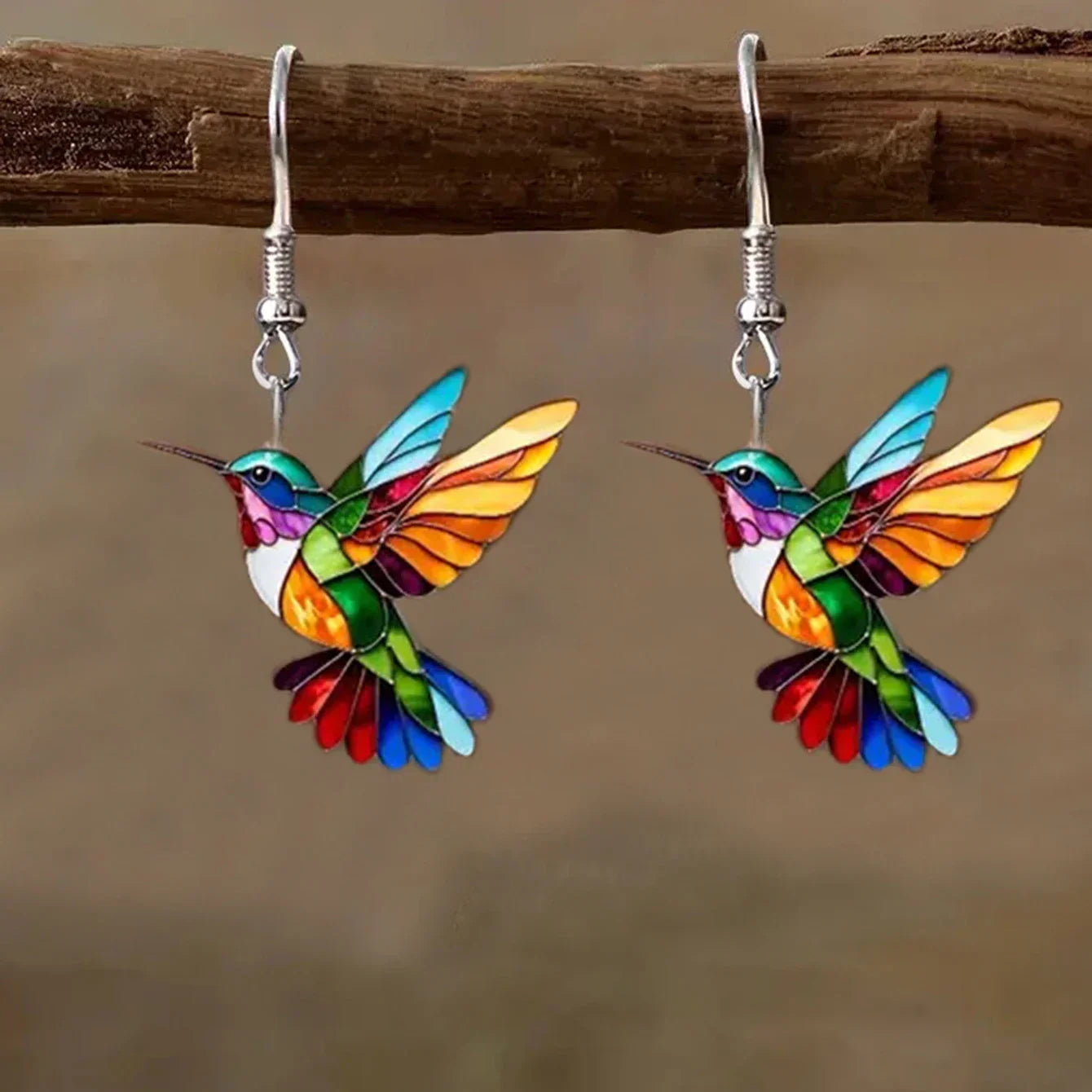 Boucles d'oreilles Colibri Prisme