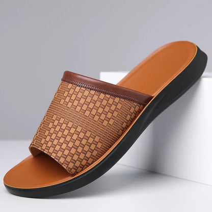 Mules en cuir tressé Ravenna