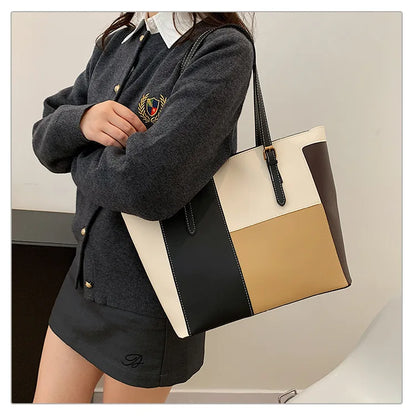 Cabas patchwork colorblock