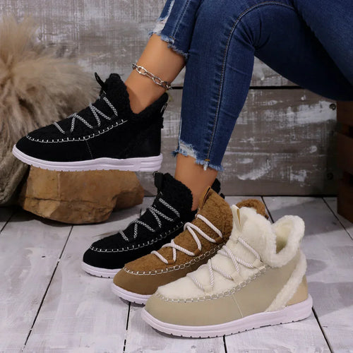 Botte-basket Aspen en peau lainée