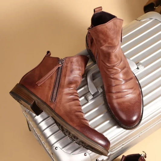 Enigma Chelsea Boot aus echtem Leder